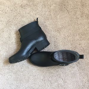 Lucky Brand Black Rain Booties
